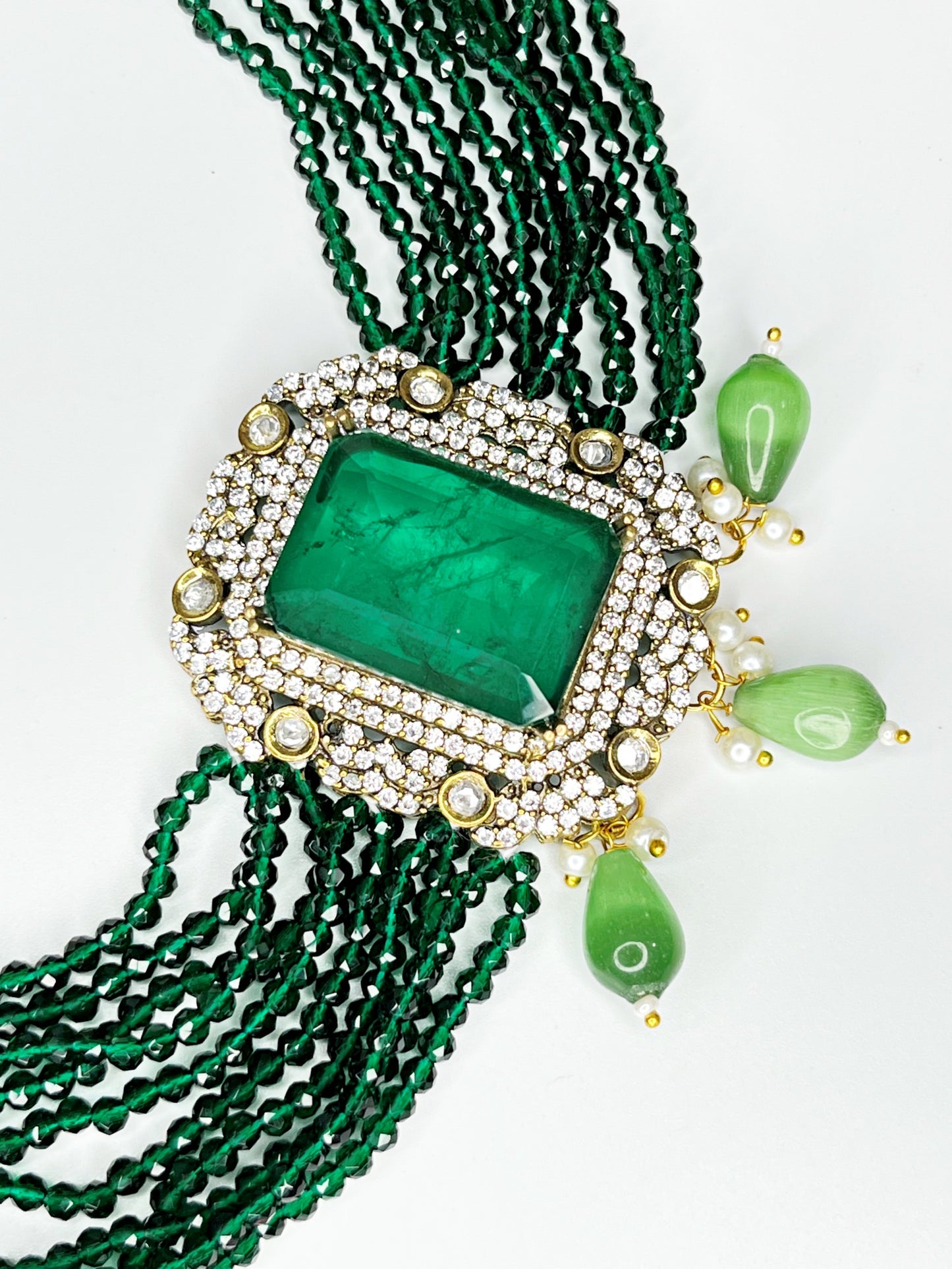 ZARA EMERALD CHOKER SET