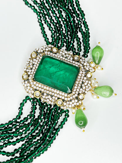 ZARA EMERALD CHOKER SET