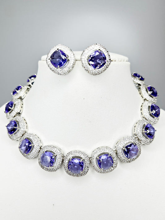 MAYA LAVENDER NECKLACE SET