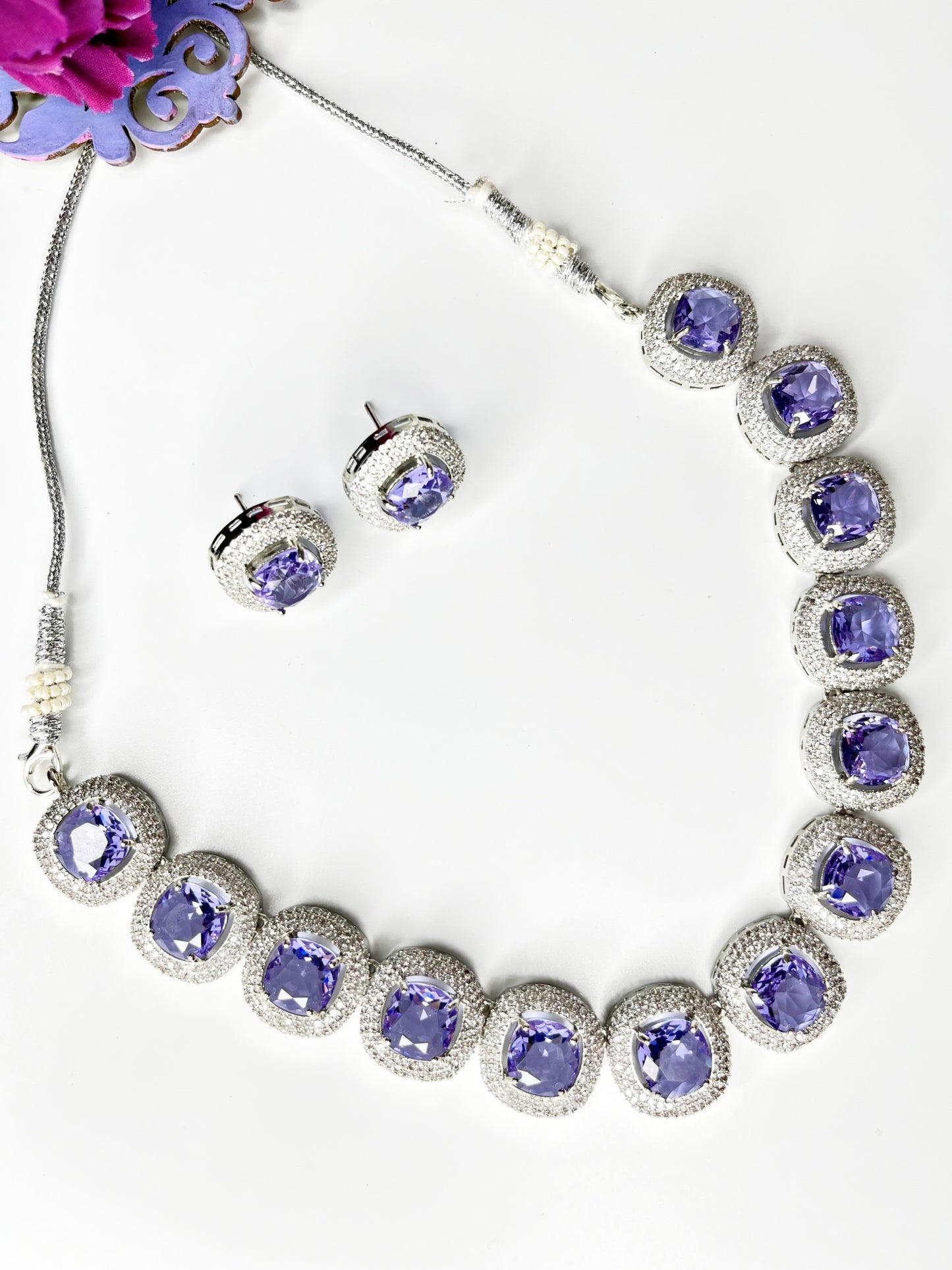 MAYA LAVENDER NECKLACE SET
