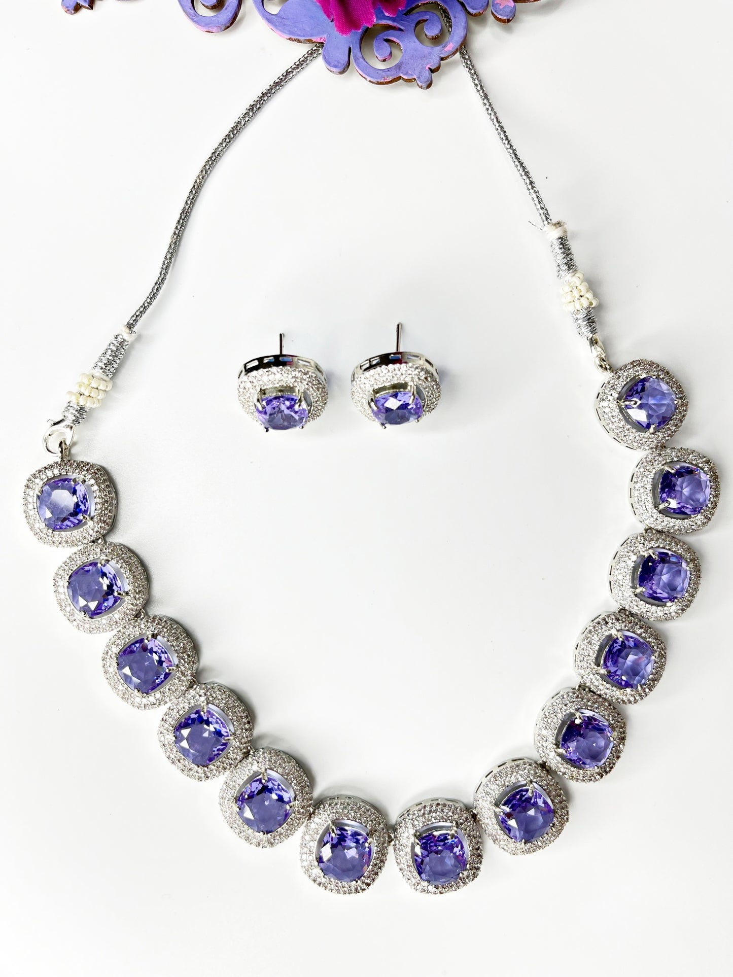 MAYA LAVENDER NECKLACE SET