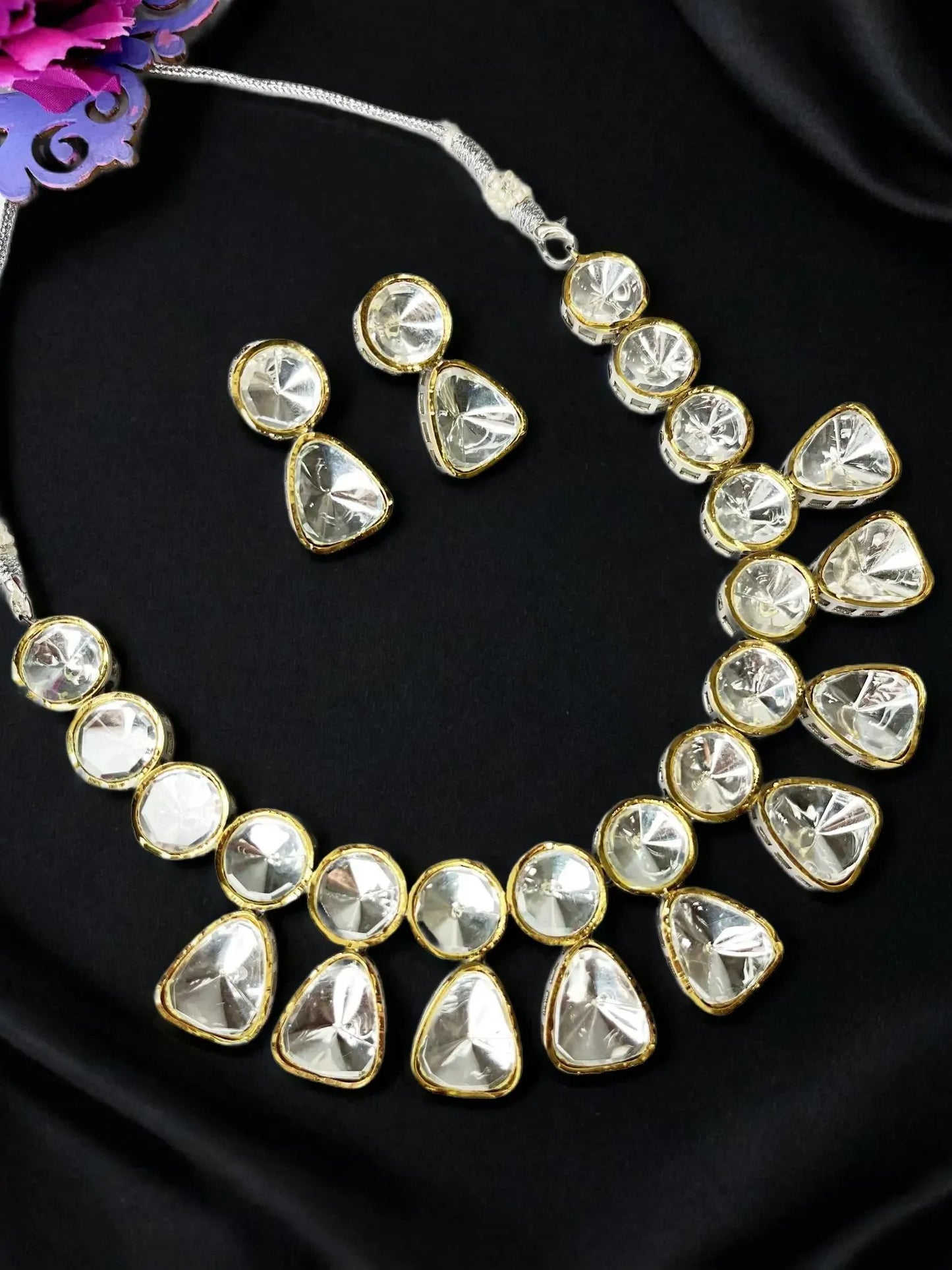AISHA POLKI JEWELLERY SET