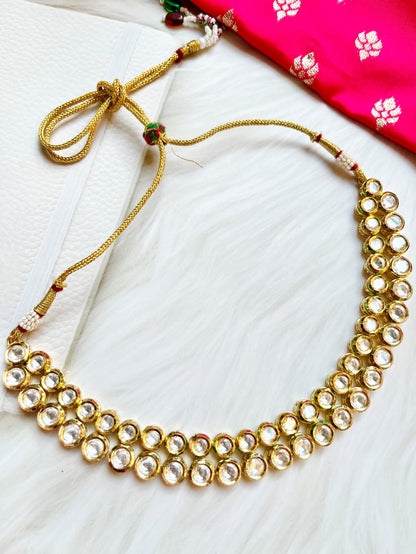 ERIN GOLD KUNDAN JEWELLERY SET