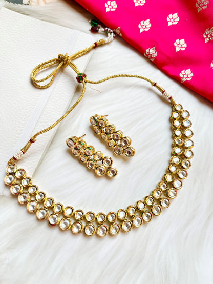 ERIN GOLD KUNDAN JEWELLERY SET