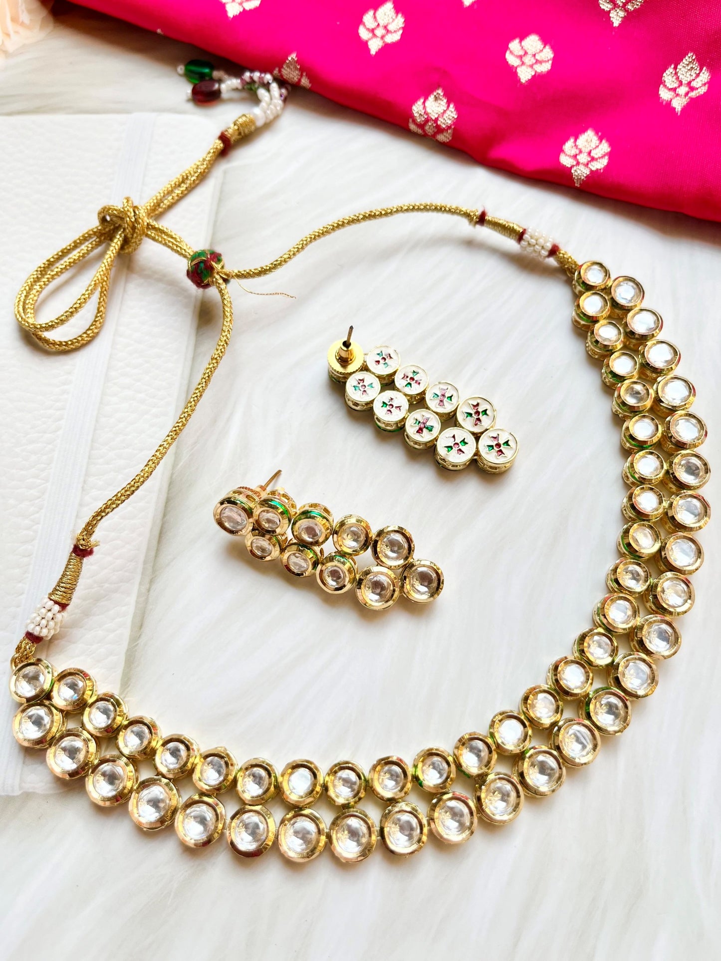 ERIN GOLD KUNDAN JEWELLERY SET