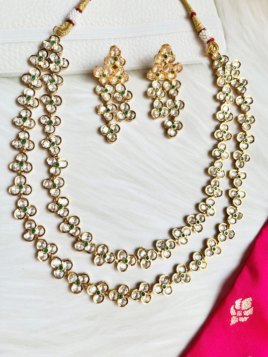 SWAPNESHWARI GOLD KUNDAN JEWELLERY SET