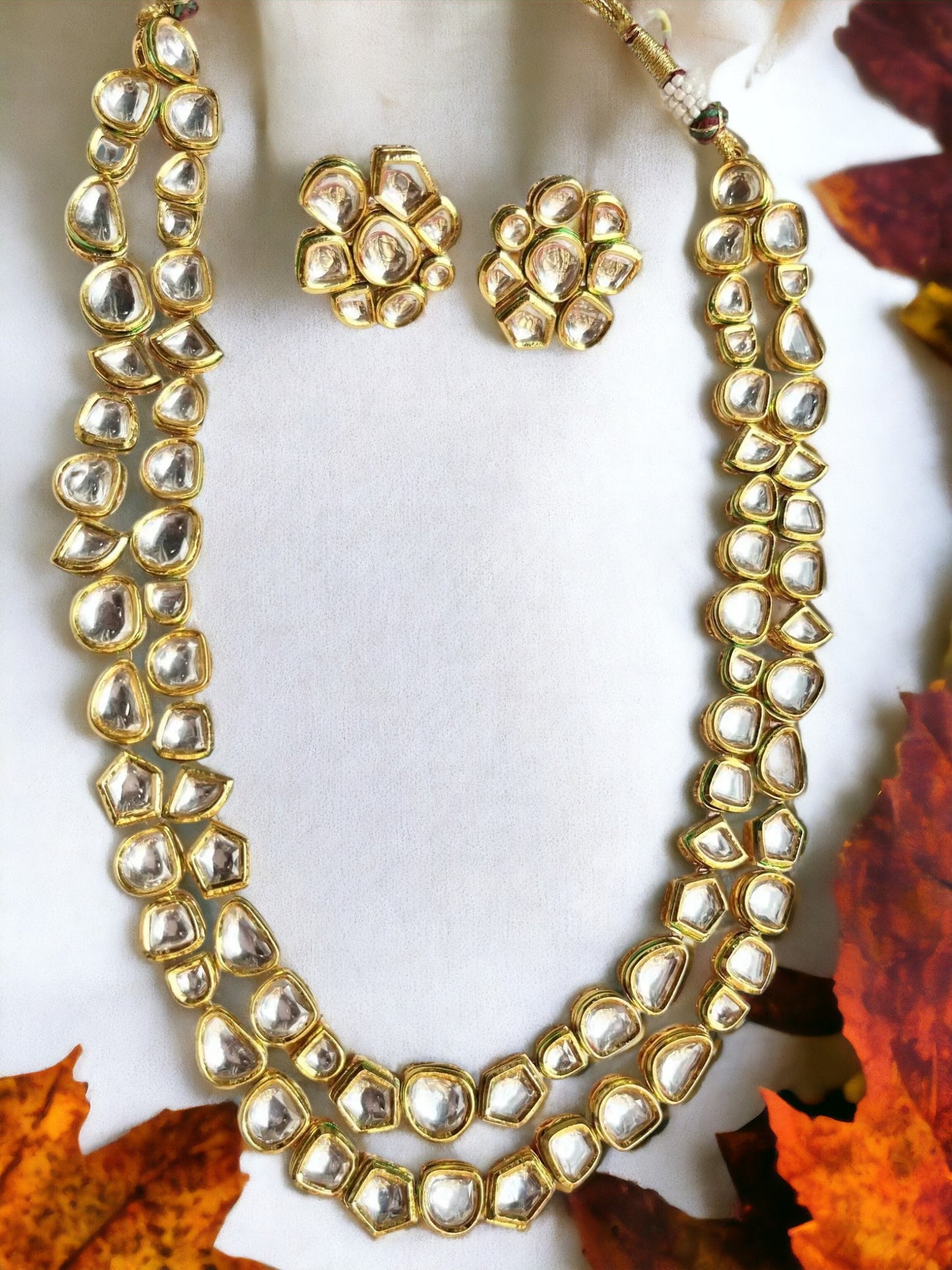 RAJESHWARI GOLD KUNDAN JEWELLERY SET