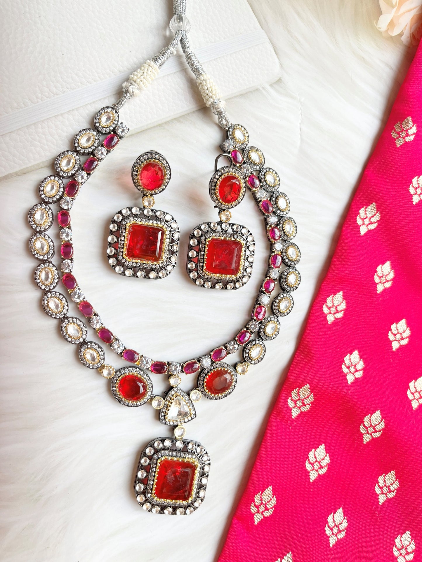 PRIYANSHI RUBY JEWELLERY SET
