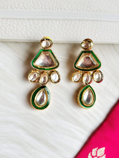 ENA GOLD KUNDAN JEWELLERY SET