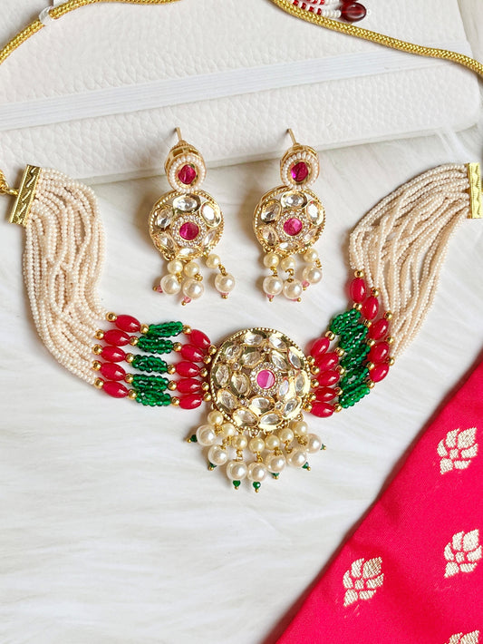MAHNOOR MULTI CHOKER SET