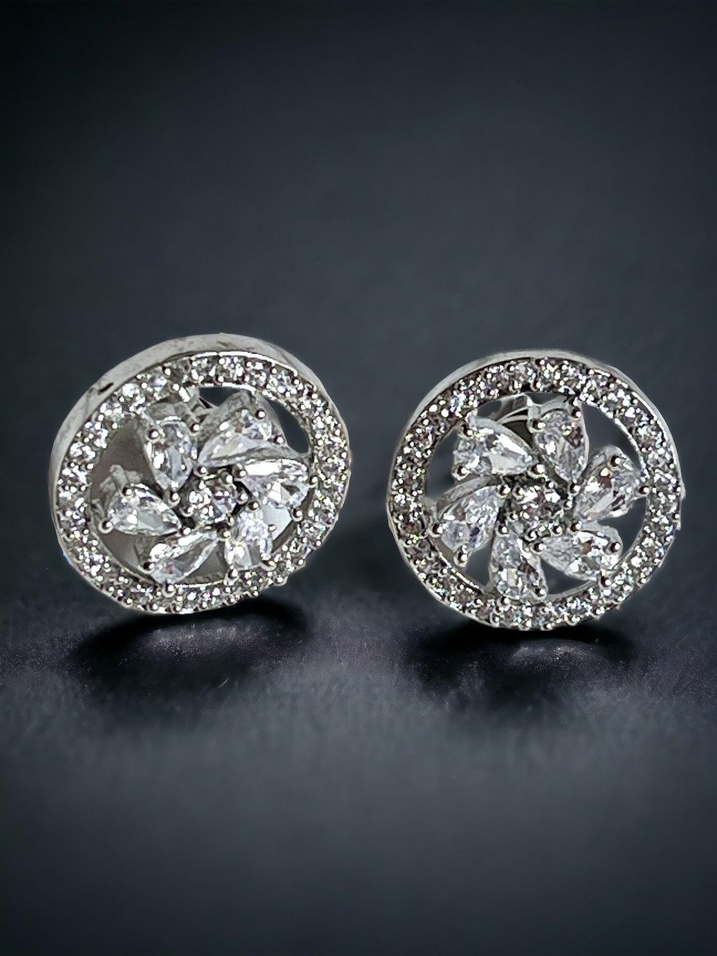 HEMANI WHITE ZIRCONIA STUDS