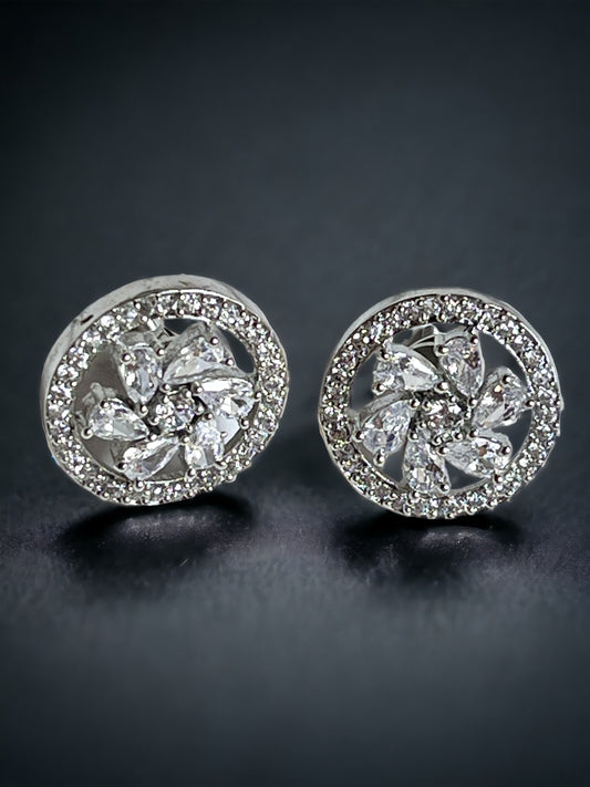 HEMANI WHITE ZIRCONIA STUDS
