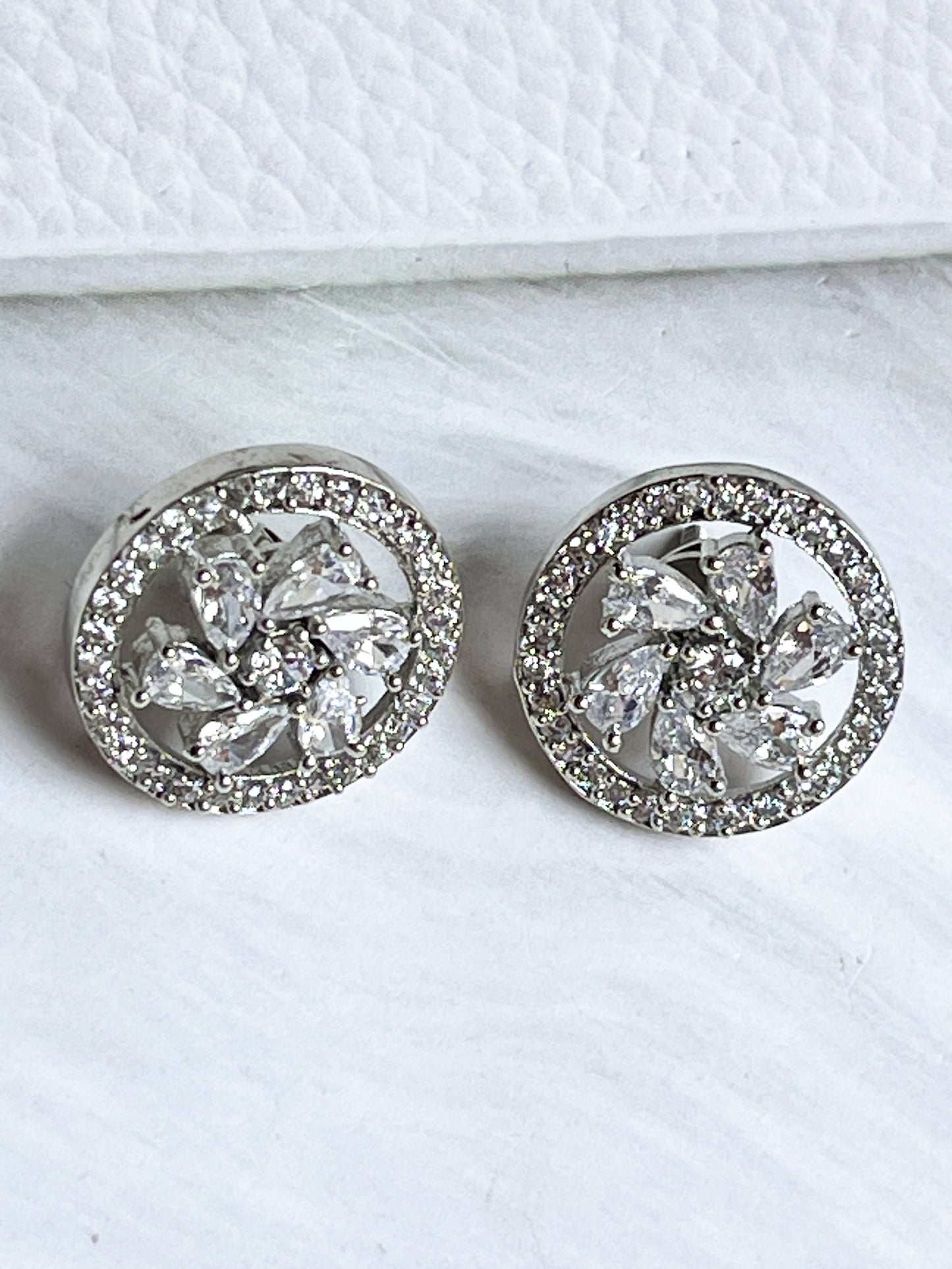HEMANI WHITE ZIRCONIA STUDS