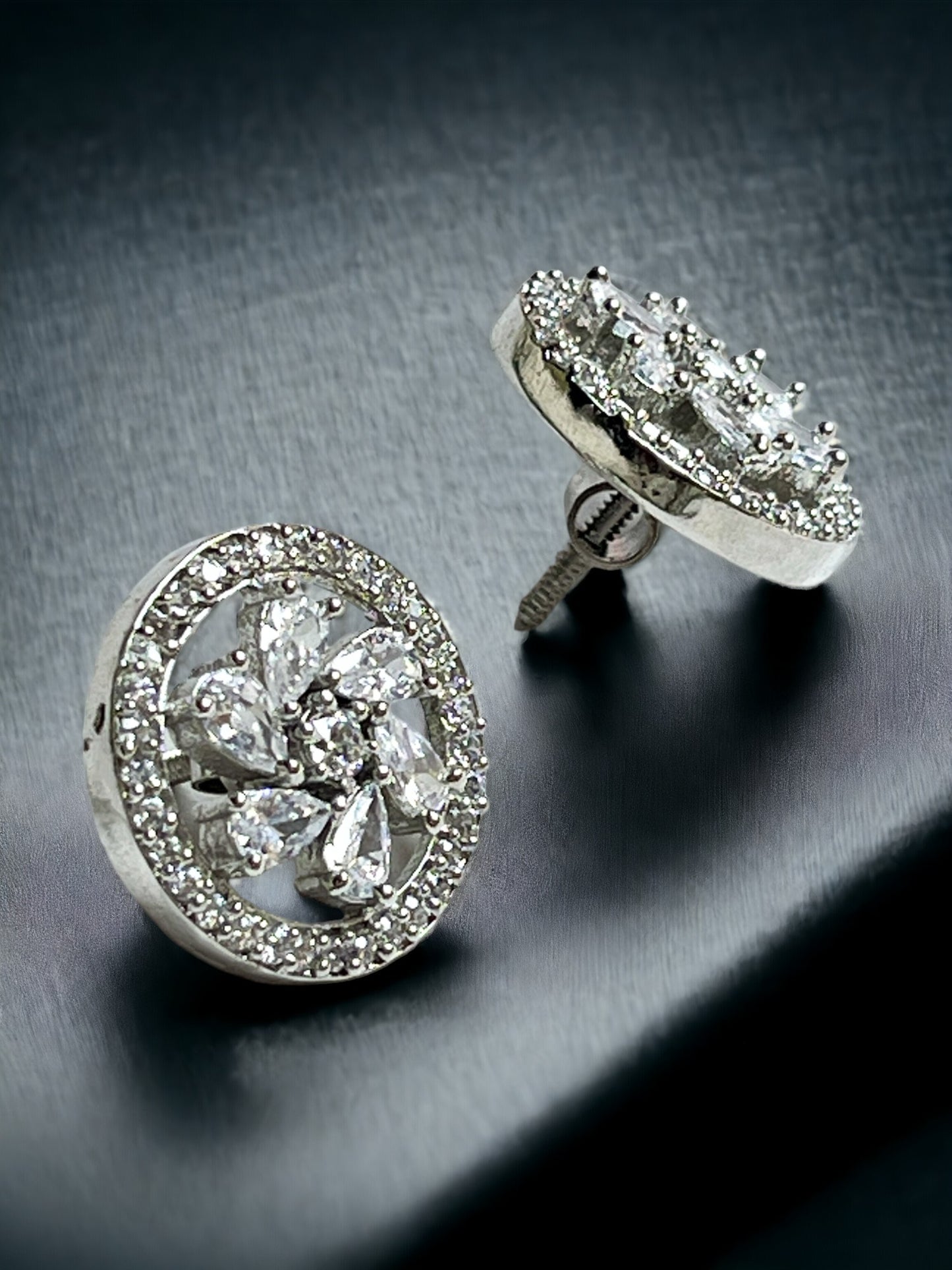 HEMANI WHITE ZIRCONIA STUDS