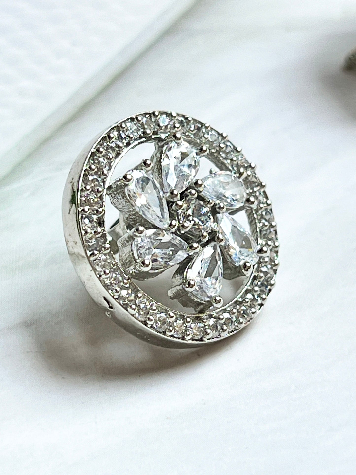 HEMANI WHITE ZIRCONIA STUDS
