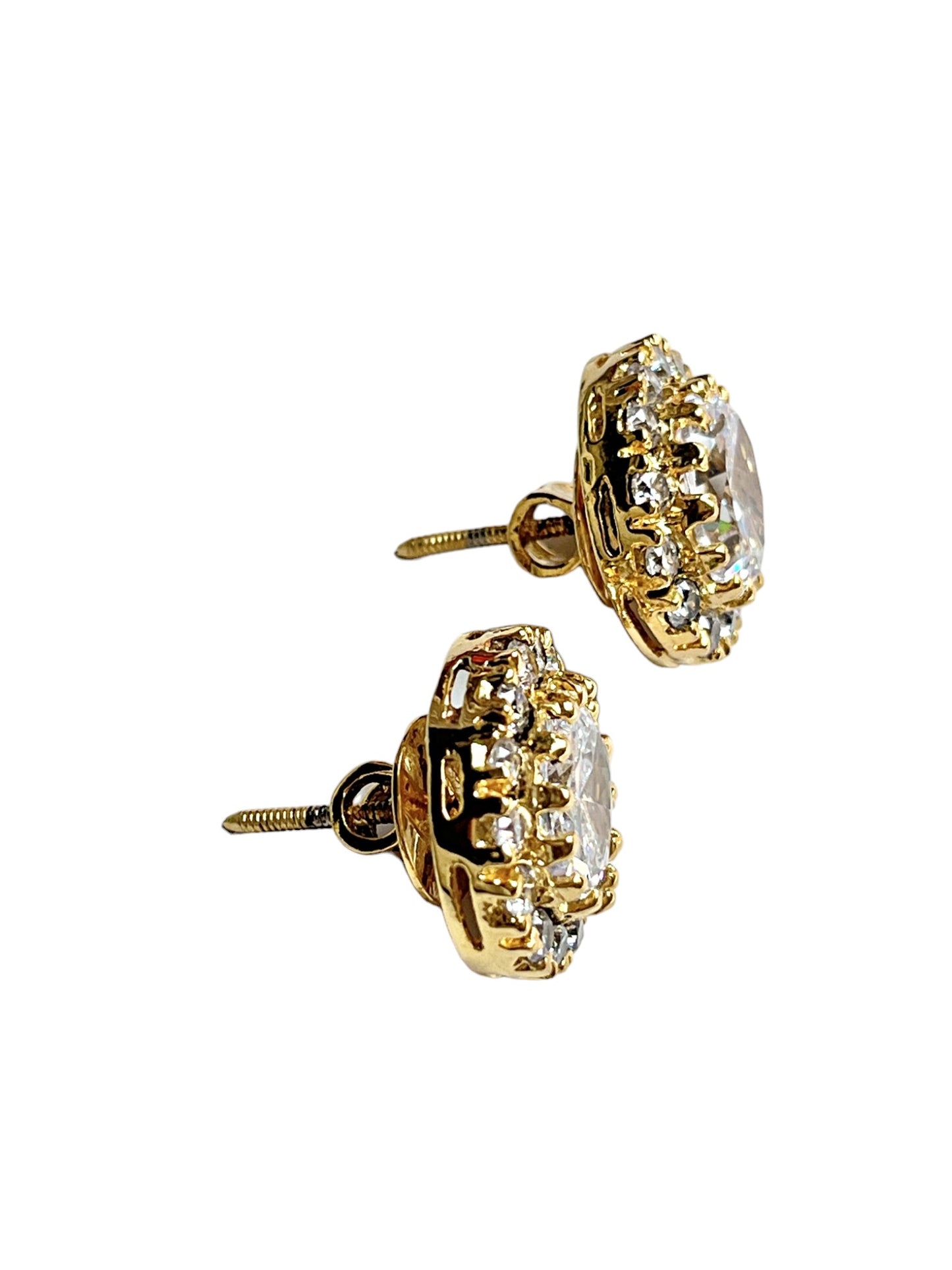 FIZA GOLD ZIRCONIA STUDS