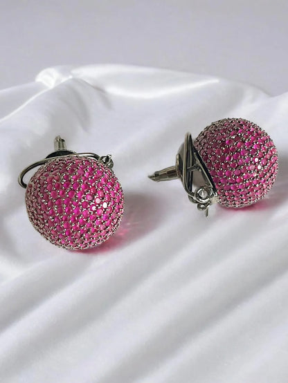 OCTRA PINK ZIRCONIA STUDS