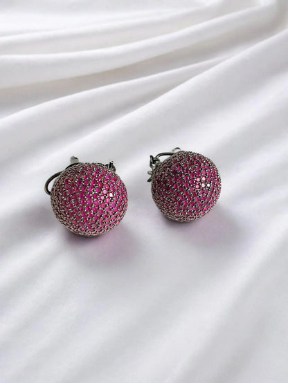 OCTRA PINK ZIRCONIA STUDS