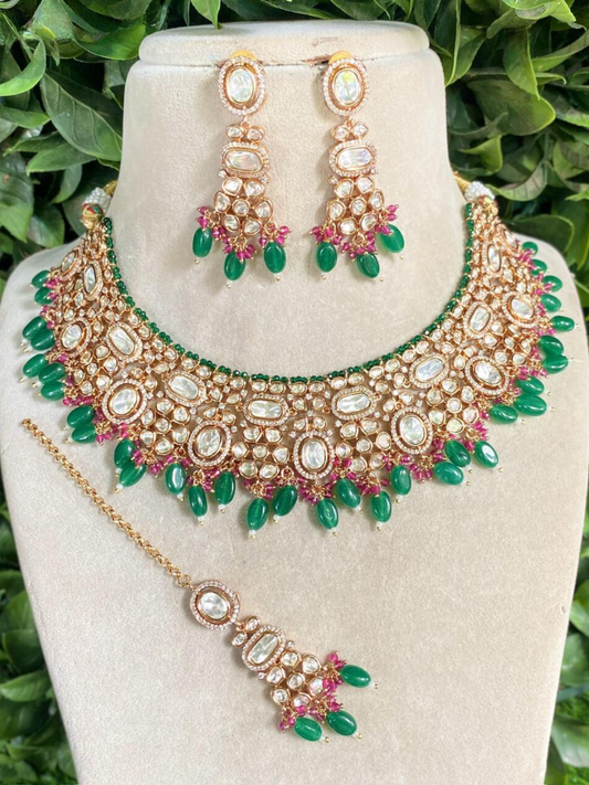 SHITALA MULTI KUNDAN JEWELLERY SET