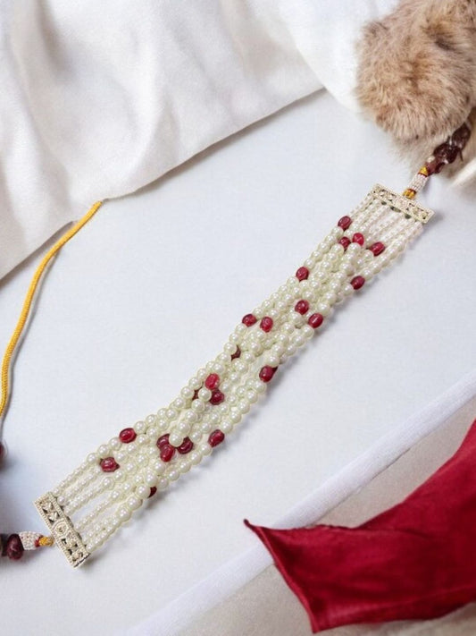 ETERNAL PEARL RUBY JEWELLERY SET