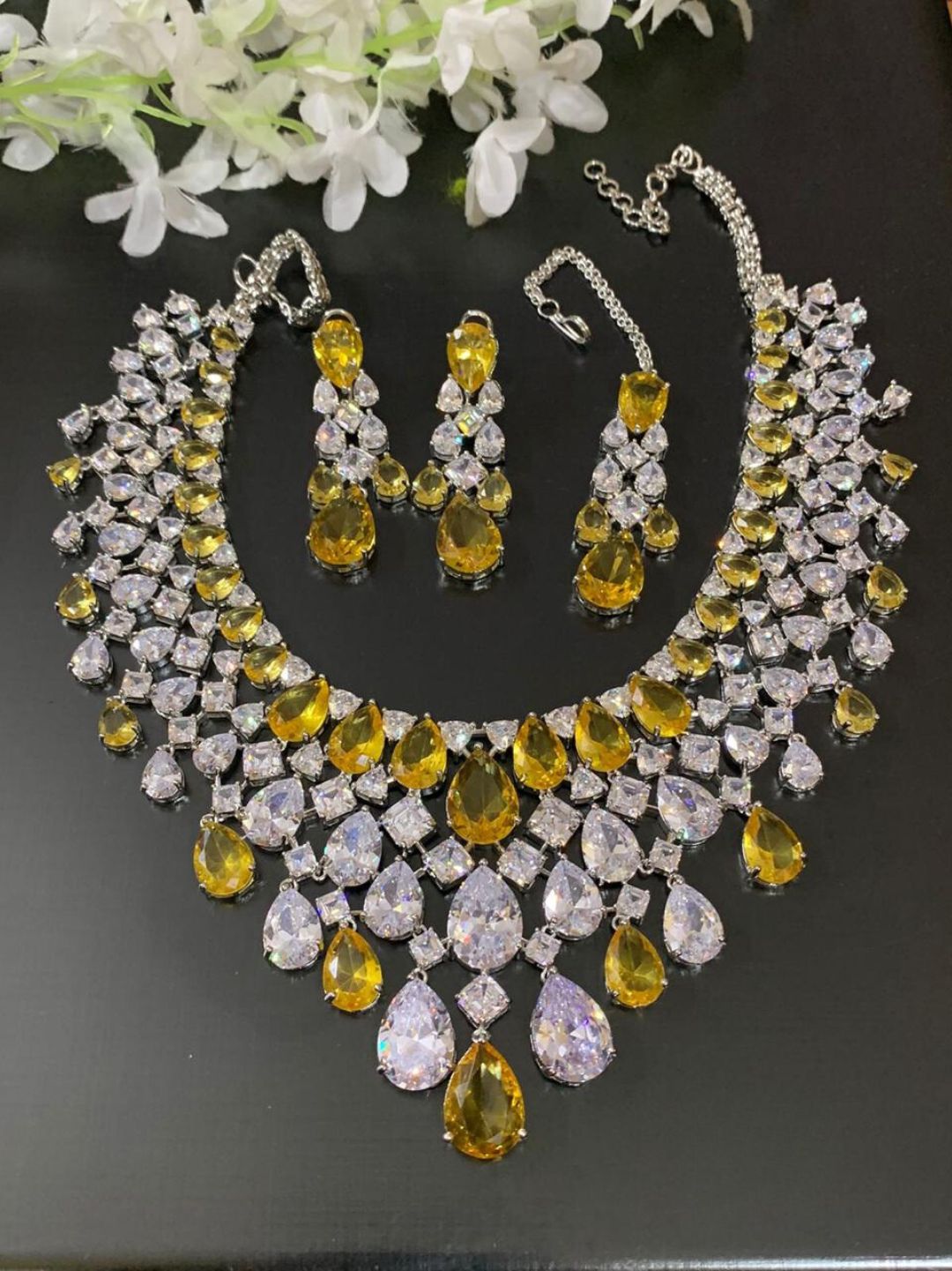PREMIUM AMERICAN DIAMOND JEWELLERY SET