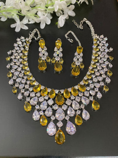 PREMIUM AMERICAN DIAMOND JEWELLERY SET