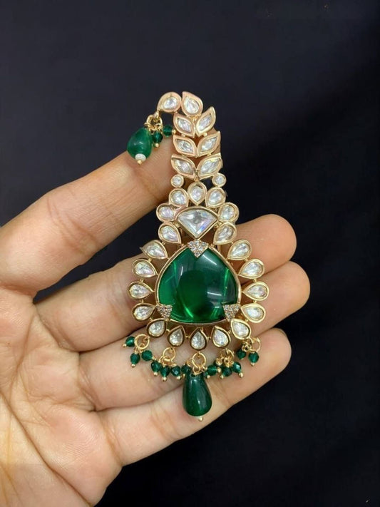 Kundan Safa Pin for Groom