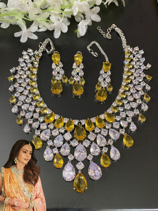 PREMIUM AMERICAN DIAMOND JEWELLERY SET