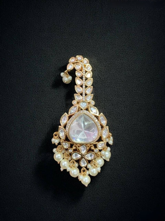 Moissanite Turban Brooch