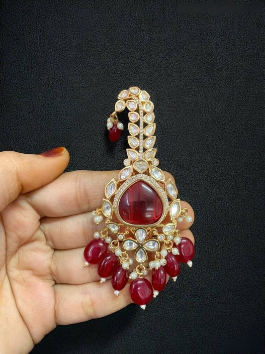 Moissanite Turban Brooch