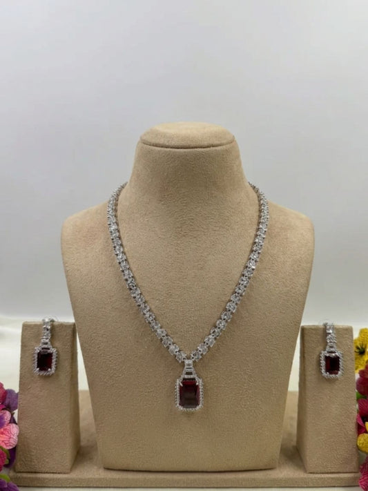 ISLA AMERICAN DIAMOND NECKLACE SET