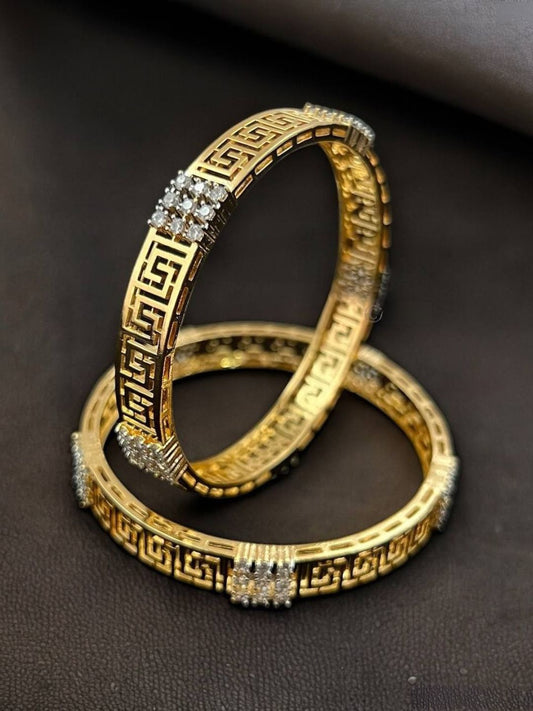 SIMRAN GOLD ZIRCONIA BANGLES