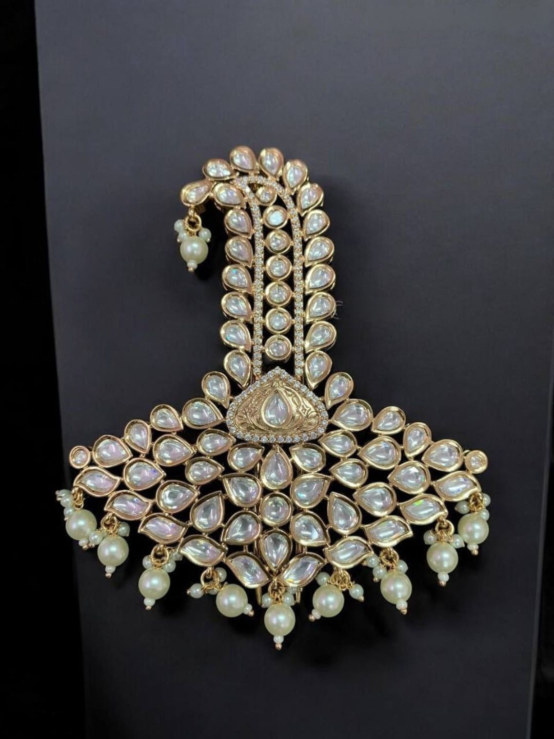 MAHARAJA IVORY SHIELD KUNDAN KILANGI