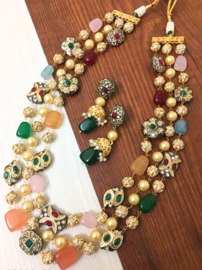 REGINA MULTICOLOR KUNDAN NECKLACE
