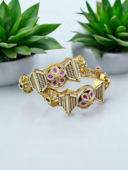 DARSHINI PREMIUM KUNDAN BANGLES