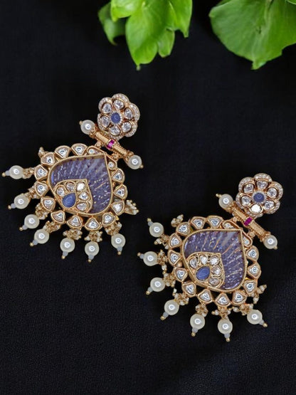 AMARA KUNDAN CHANDBALI EARRINGS