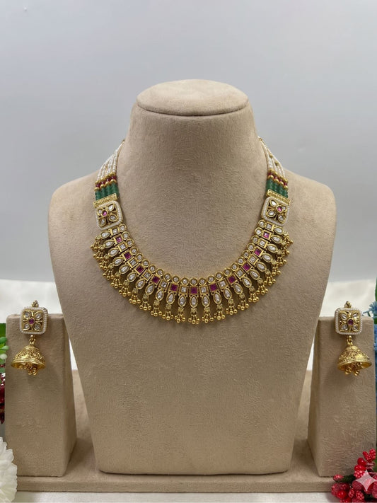 AARIKA JADAU KUNDAN NECKLACE SET