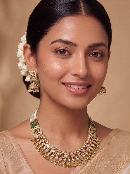 AARIKA JADAU KUNDAN NECKLACE SET