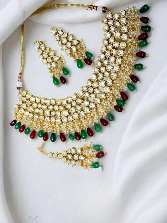 JANAKI DUAL COLOR JEWELLERY SET