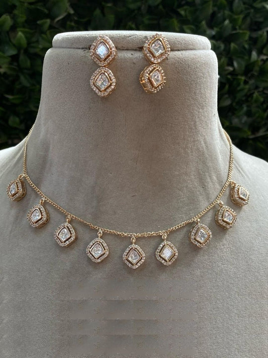 ROYAL CUSHION MOISSANITE PENDANT SET