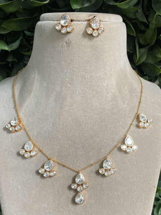 ROYAL MOISSANITE DROP PENDANT SET