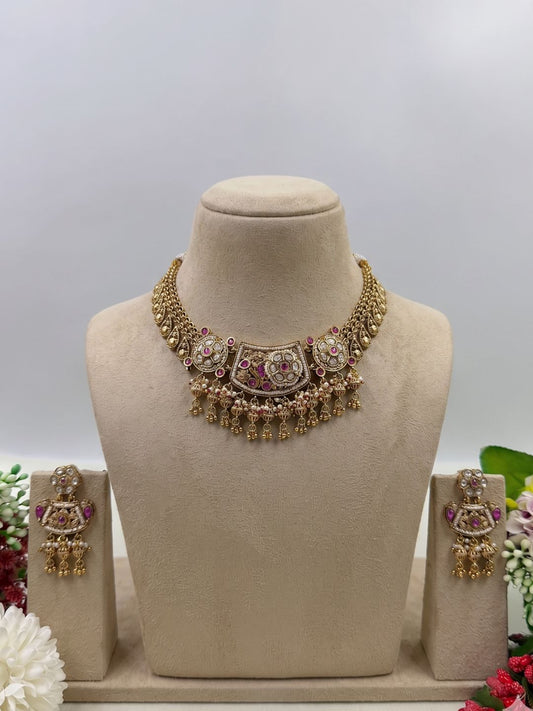 IRA KUNDAN HERITAGE NECKLACE SET
