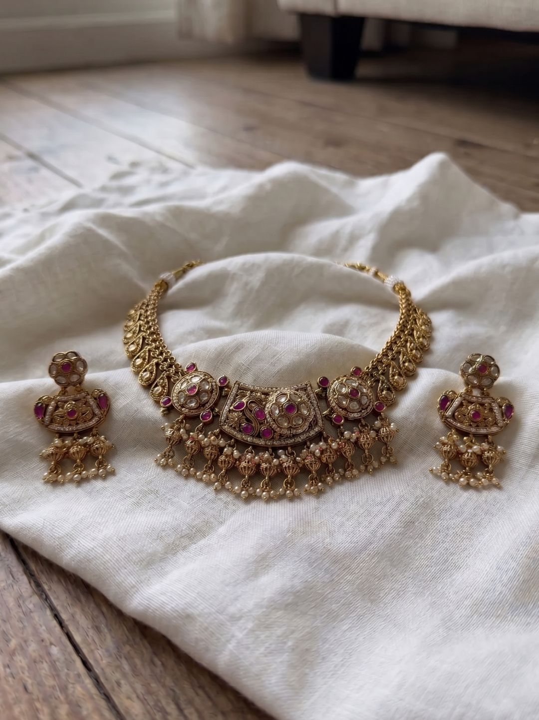 IRA KUNDAN HERITAGE NECKLACE SET