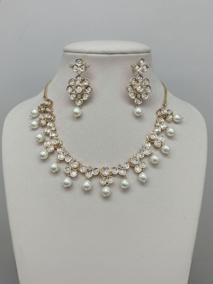 CHANDRIKA KUNDAN PEARL NECKLACE SET