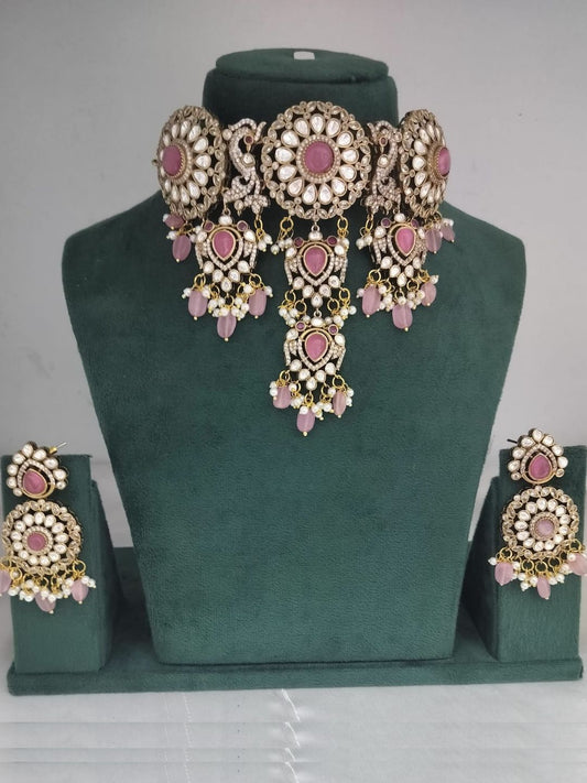 MEHREEN PINK JEWELLERY SET