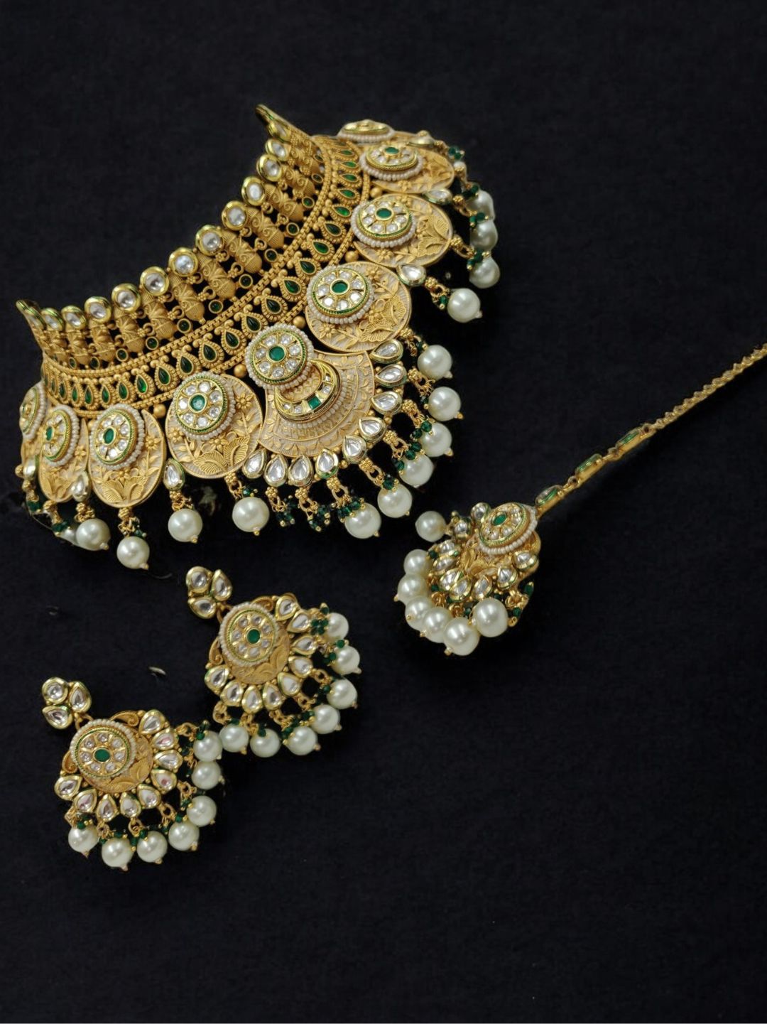 VINTAGE ROYAL RAJWADI JEWELLERY SET