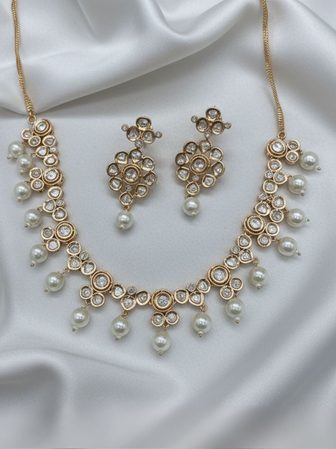 CHANDRIKA KUNDAN PEARL NECKLACE SET