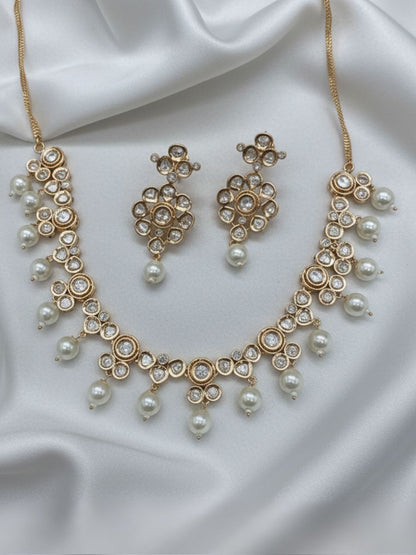 CHANDRIKA KUNDAN PEARL NECKLACE SET