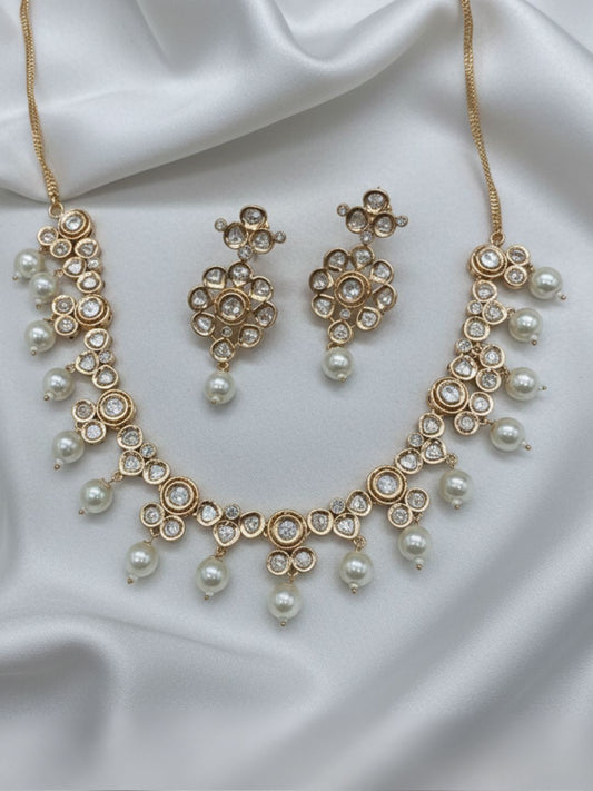 CHANDRIKA KUNDAN PEARL NECKLACE SET