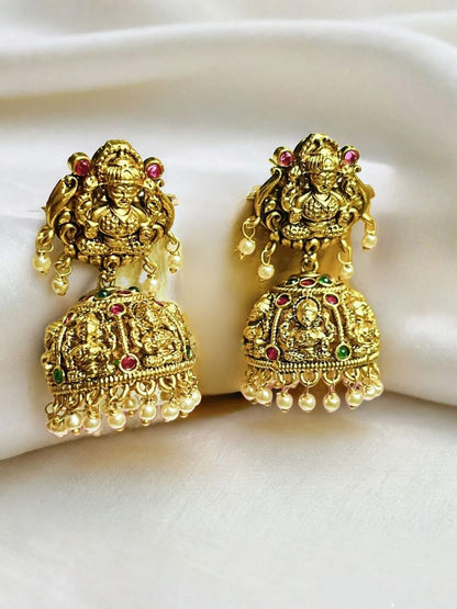MEHROZ GOLD TEMPLE JHUMKI